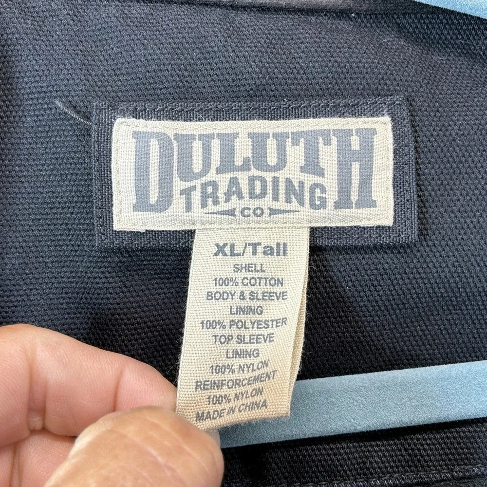 Duluth Trading Co. Men's Black Canvas Fire Hose Work‎ Jacket – Size XLT